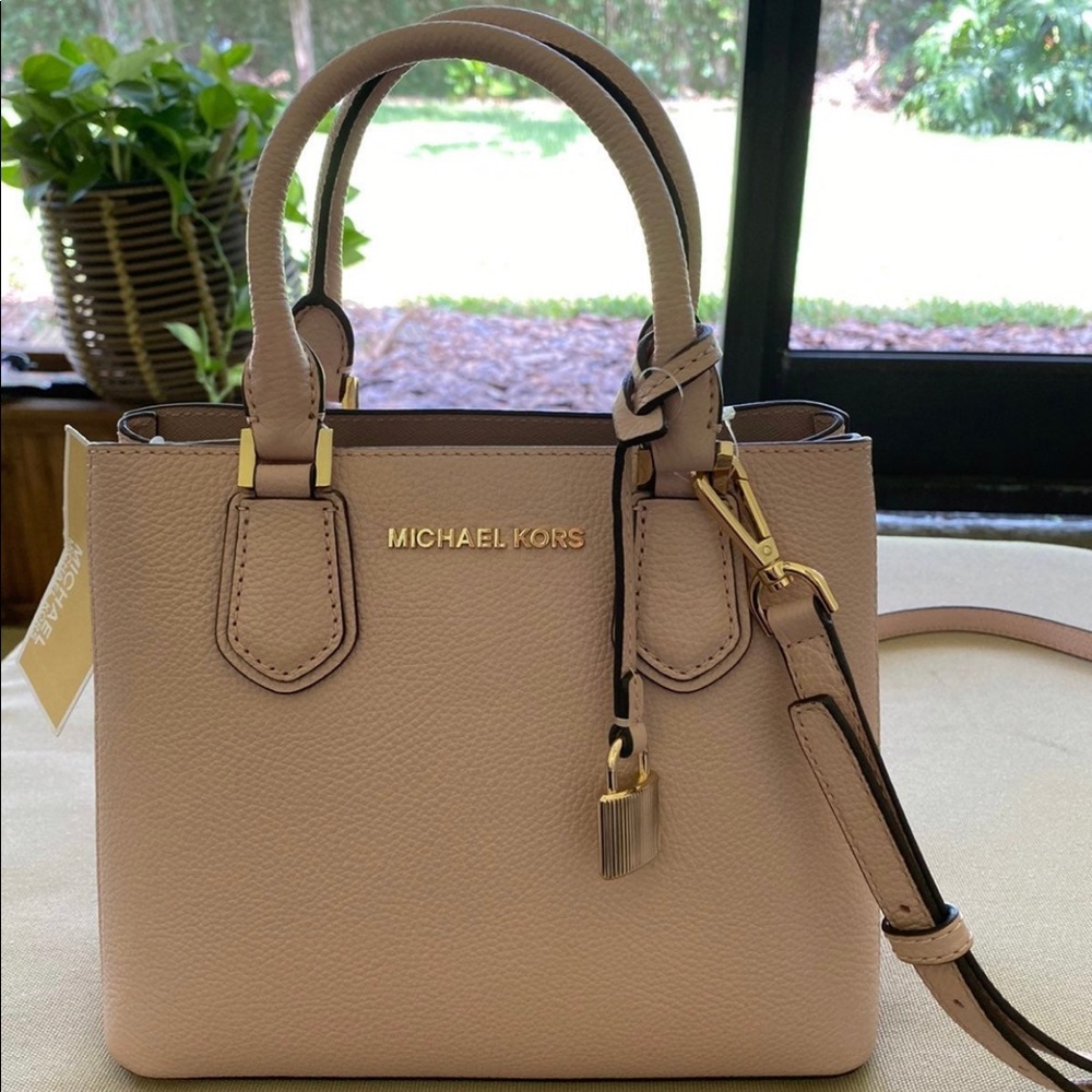 Michael Kors Adele Messenger Leather Bag